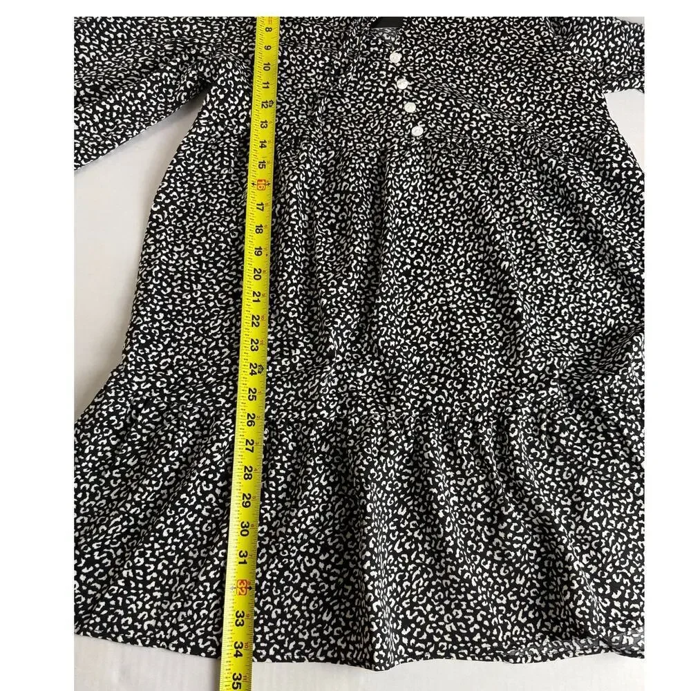 Temofon Black & White Tunic Dress - Size Small - NWT